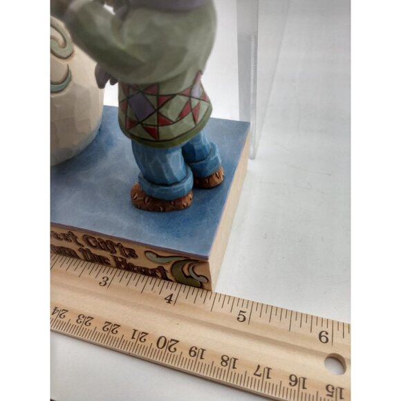 Boyds 2011 Jim Shore Bearstone Collection "Timmy T. Givengifts With Mr. Flakewor - Picture 5 of 5